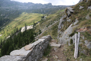 Sentiero verso la Capanna Alpe d'Arena
