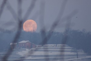 Tramonto della Luna piena