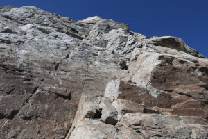 Passaggio di arrampicata a quota 2720 metri