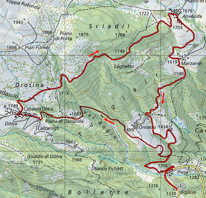 Carte du Chemin