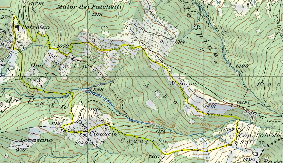 Mappa del percorso