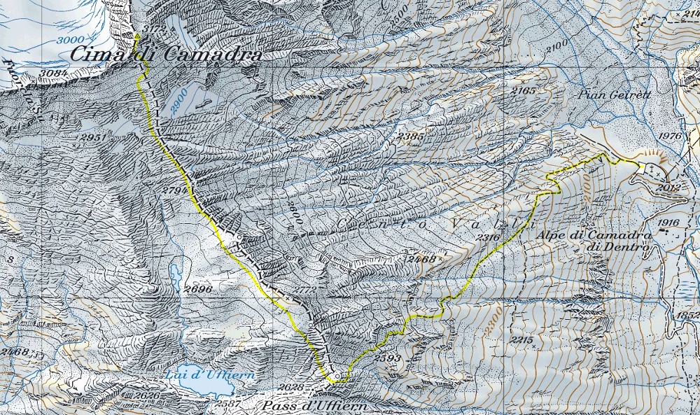 Mappa del percorso