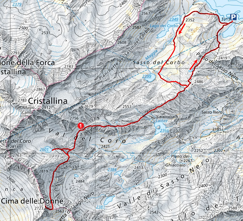 Mappa del percorso