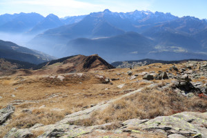 Via di discesa dalla Cima di Gana Rossa