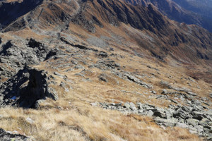 Via di discesa dalla Cima di Gana Rossa
