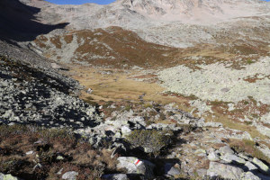 Valle che sale alla Cima di Gana Rossa