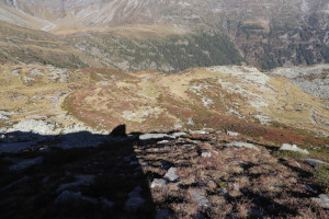 Via di discesa dalla Cima di Gana Rossa