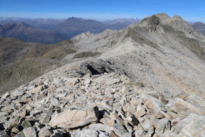 Via di discesa dalla Cima di Gana Rossa