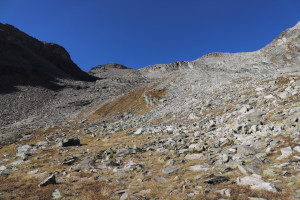 Via di salita alla Cima di Gana Rossa