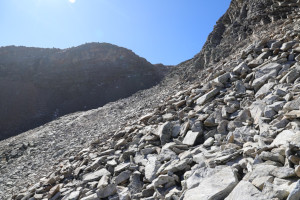 Via di salita alla Cima di Gana Rossa