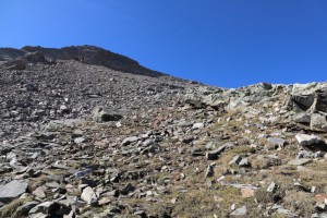 Via di salita alla Cima di Gana Rossa