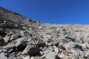 Via di salita alla Cima di Gana Rossa