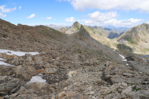 Via di discesa dalla Cima di Lago