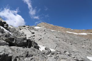 Via di salita alla Cima di Lago