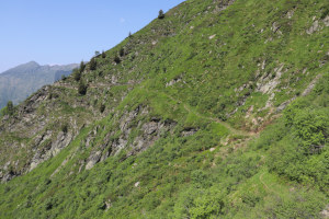 Sentiero che porta all alpe a quota 1761 metri