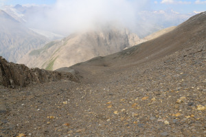 Discesa dal Corno Gries