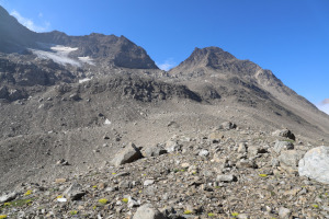 Via di salita verso il Corno Gries