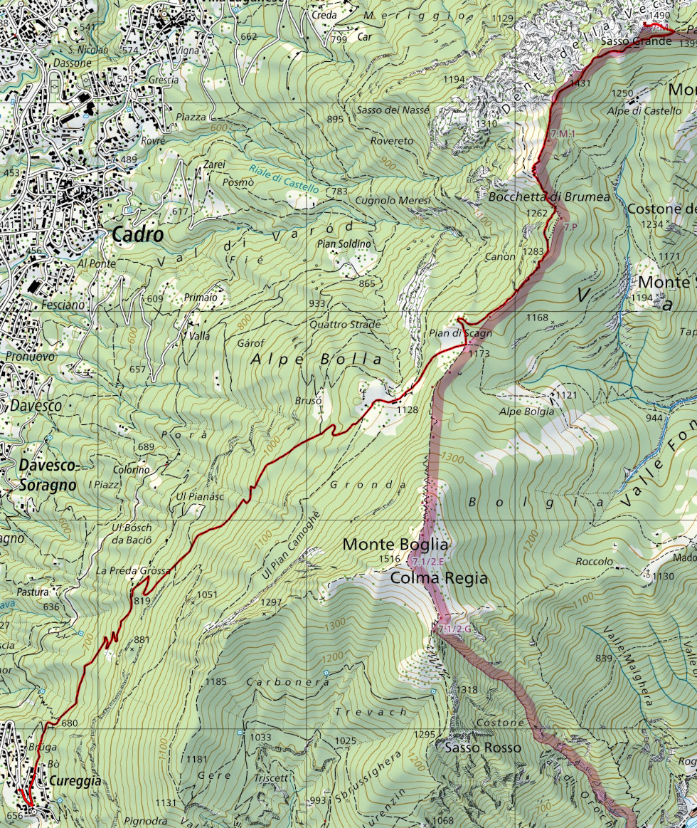 Carte du Chemin