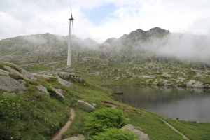 Sentiero vicino al Passo del San Gottardo