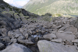 Via di discesa al Passo del San Gottardo