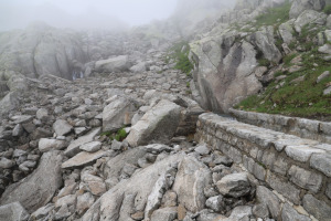 Via di salita nella Valletta di San Gottardo