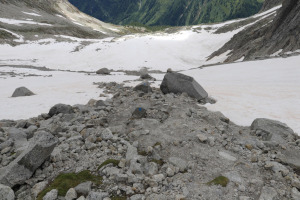 Traccia che scende dal Gerenpass