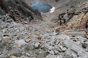 Via di discesa al Lago del Pizzo Prevat