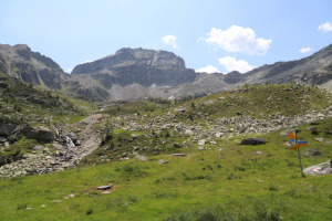 Sentiero che sale ai Laghetti d'Antabia