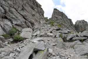 Via di salita alla Bocchetta della Crosa