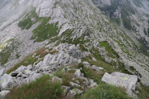 Discesa dal Pizzo della Cavegna