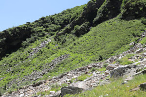 Percorso seguito verso l'Alpe di Porchi&eacute;r