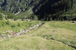 Sentiero che scende a Corte di Fondo