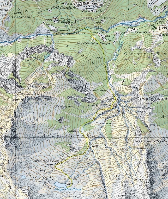 Carte du Chemin