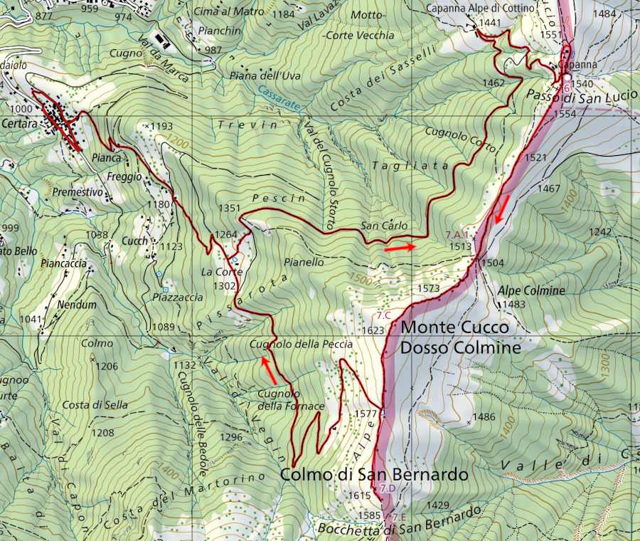 Carte du Chemin