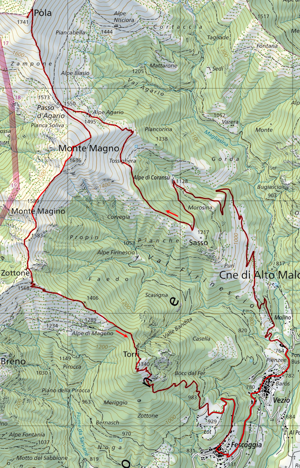 Carte du Chemin