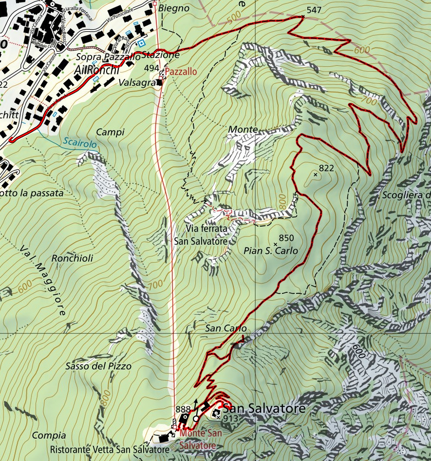 Carte du Chemin