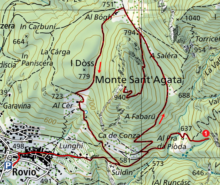 Mappa del percorso