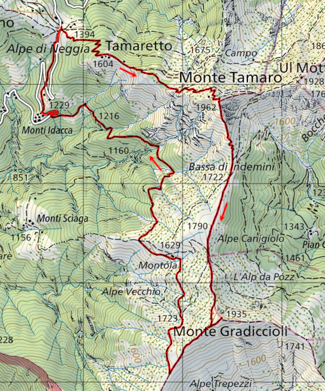 Carte du Chemin