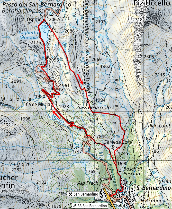 Mappa del percorso