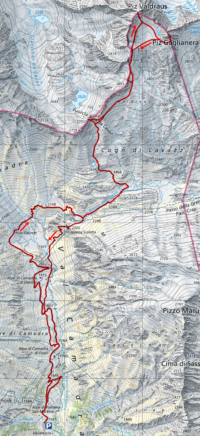 Carte du Chemin