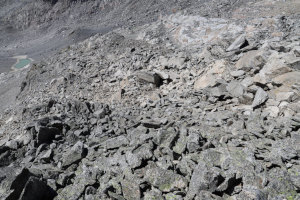 Via di discesa dal Piz Greina