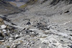 Via di discesa dal Piz Greina