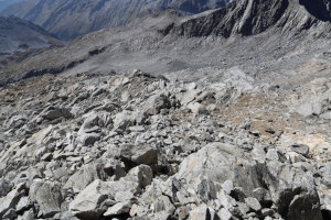 Via di discesa dal Piz Greina