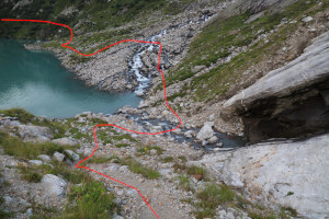 Sentiero che aggira il Lago del Zött (con tracciato)