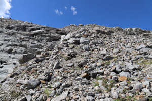 Traccia che sale al Ghiacciaio del Basòdino