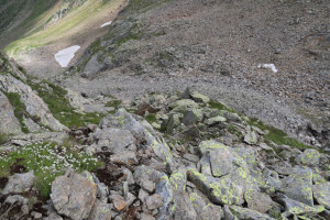 Via di discesa dal Pizzo dei Torói