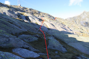 Percorso che porta al Lago del Naret (con tracciato)