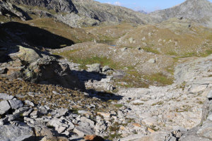 Sentiero verso il Lago di Laiòzz