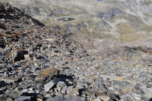 Via di discesa dal Pizzo del Ghiacciaio di Sasso Nero