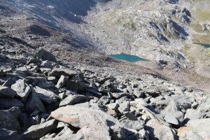 Via di discesa dal Pizzo del Ghiacciaio di Sasso Nero